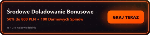 Środowe Doładowanie — 50% do 800 zł + 100 FS